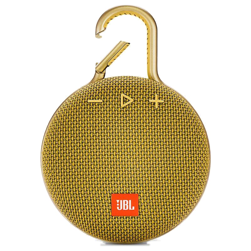 JBL CLIP3无线音乐盒蓝牙音箱迷你无线音响便携户外小音箱低音 芥末黄