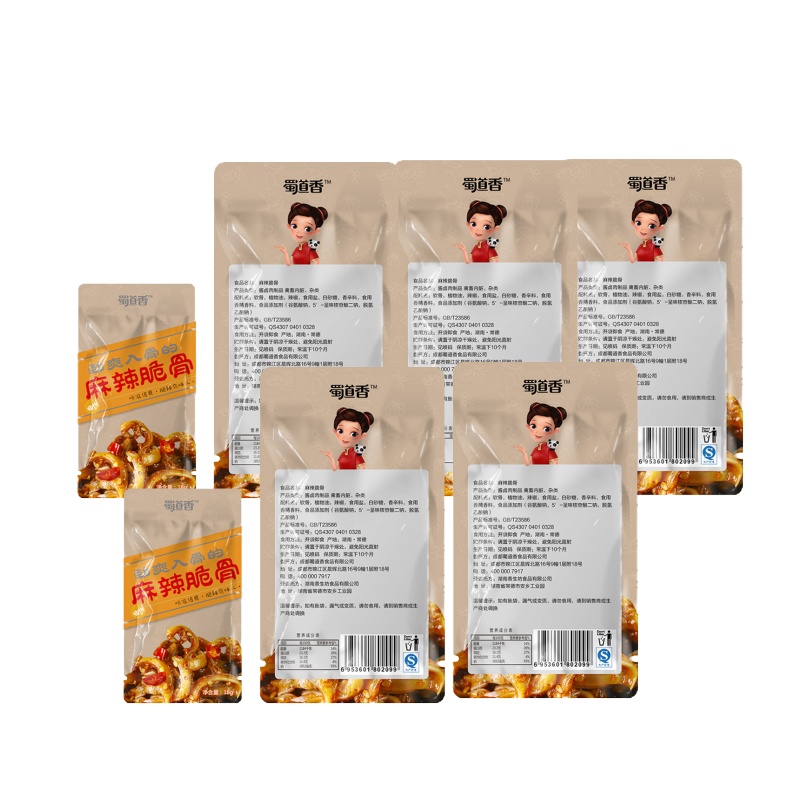 PY蜀道香 麻辣脆骨18g*5袋 休闲特色零食