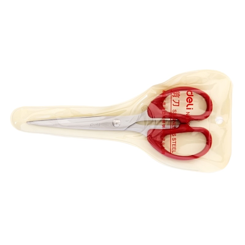 得力(deli)160mm小号办公生活剪刀 黑色6034剪刀