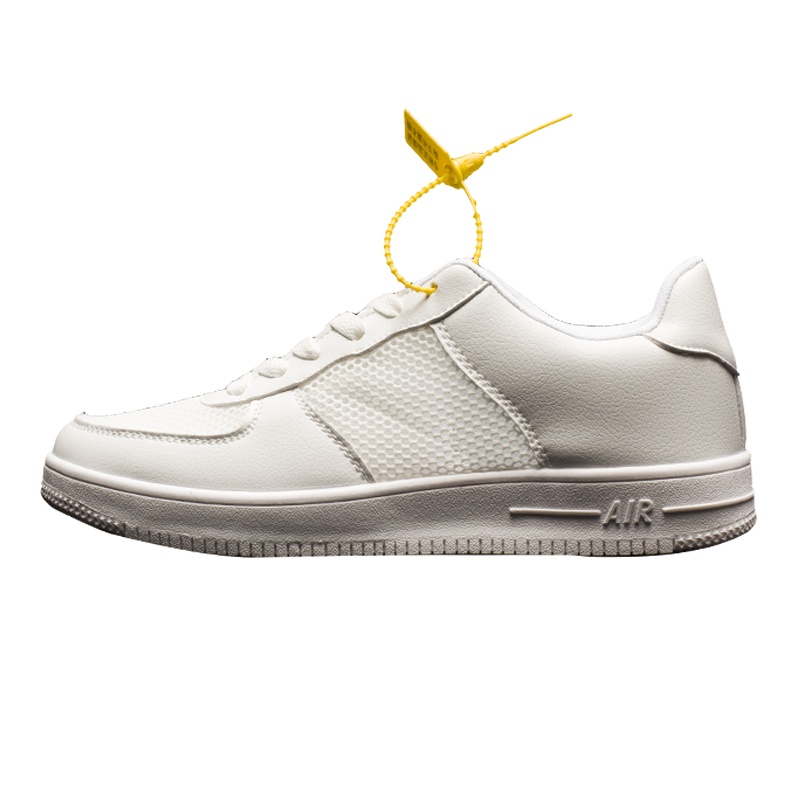 沃特平底网面板鞋男女透气运动街头潮鞋空军一号夏季小白鞋