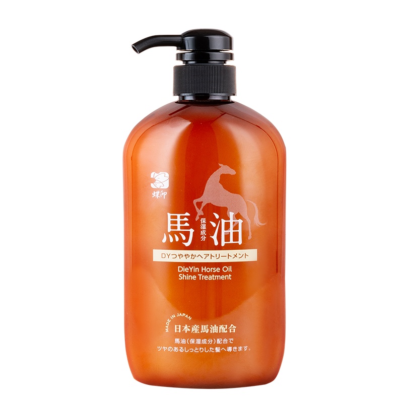 日本原装进口蝶印牌 马油滋养型护发素 600mL