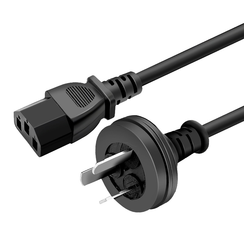 晶华 电脑主机国标电源线 品字尾三孔电源连接线 适用电脑主机显示器电饭煲 黑色1.8米C210E