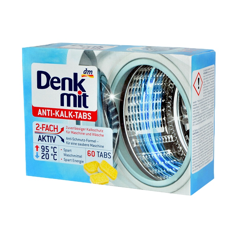 多默(domol) 德国进口消毒清洁泡腾片60片/盒 整盒60块装 洗衣机槽清洁剂去污除垢