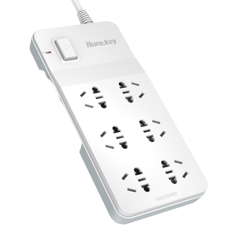 航嘉(huntkey) SSU601 1.8米 家用六位排插新国标多功能插座 大间距拖线板长线插板