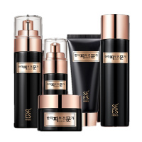 [两件5折]黑金臻宠芯肌五件套盒装护肤品保湿补水提亮肤色滋润柔滑套装水乳套装春夏护肤品水润不油腻清爽保湿细纹干纹皱纹紧致