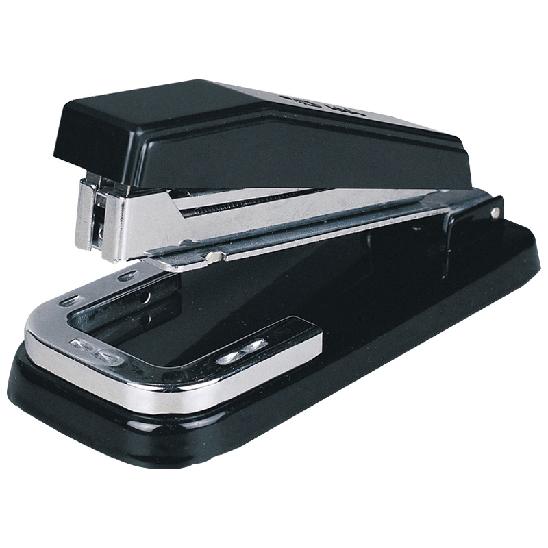 得力(deli)0414订书机2个 学生可旋转360度用订书器 25页大号重型加厚订书机中缝12号订书钉办公用品颜色随机