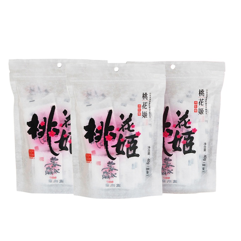 东阿阿胶正品 桃花姬阿胶糕120g(40g*3袋) 即食阿胶固元膏阿胶膏ejiao 核桃女性滋补膏营养品