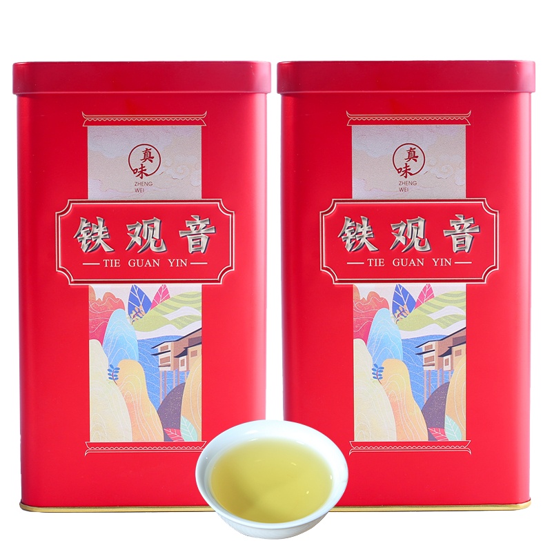 春逸茗茶 特级浓香型铁观音茶叶乌龙茶安溪铁观音高档礼盒装新茶258g