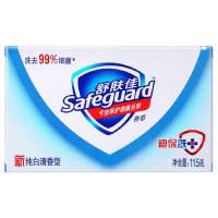 舒肤佳(Safeguard) 纯白 清香型 香皂 115g 6块一组 整组销售 组