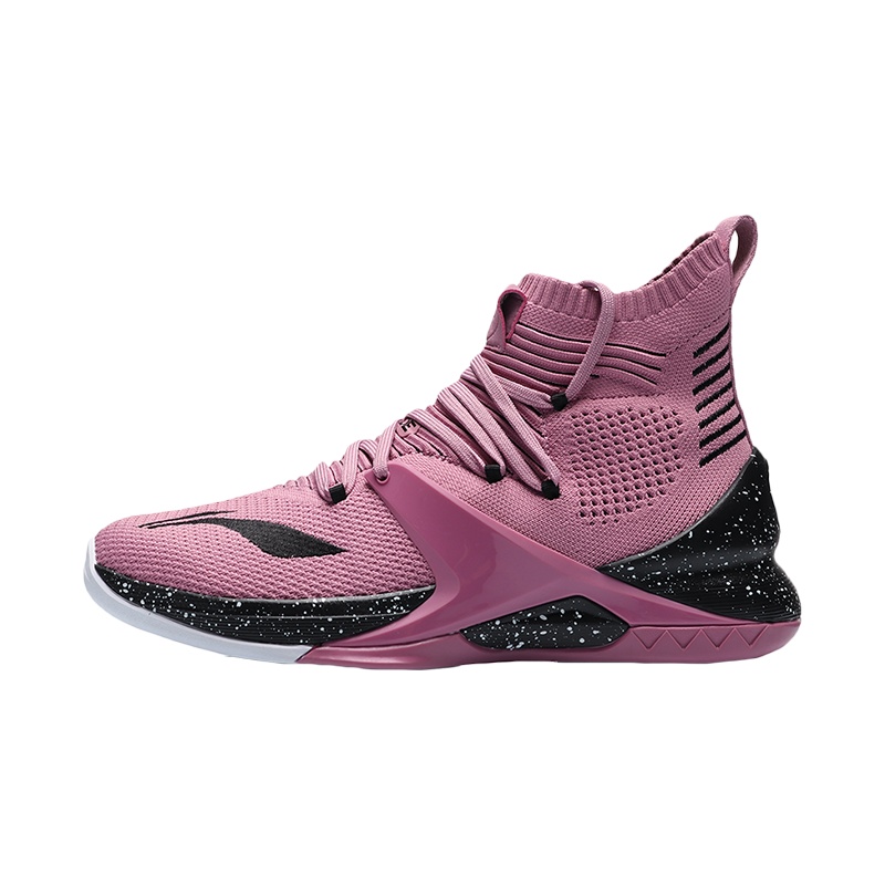 李宁音速VII男子一体织透气中帮篮球专业比赛鞋ABAP019-2