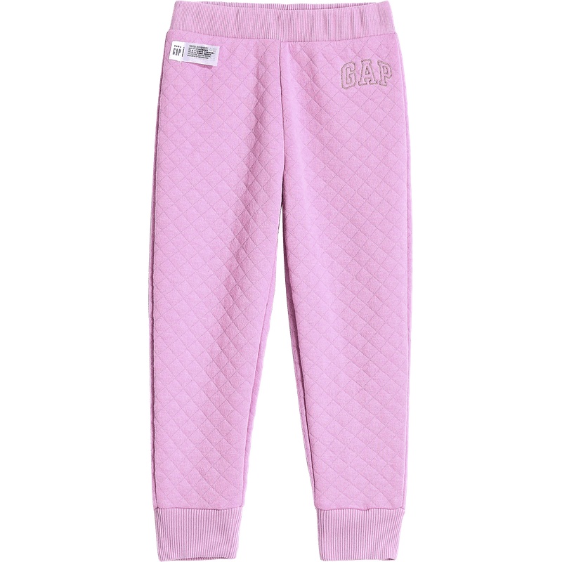 Gap女幼童LOGO保暖运动裤614523秋冬新款洋气童装儿童休闲裤子
