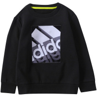 adidas阿迪达斯童装男冬季新款小童加绒保暖卫衣儿童运动服