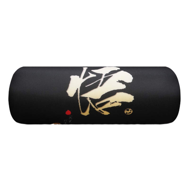 敬平汽车用品车用麻布护颈枕头记忆棉卡通靠枕四季通用圆形枕颈椎头枕 悟(头枕1个) 平