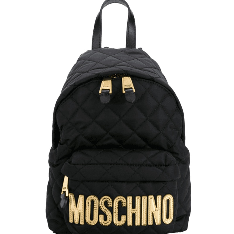 预售 莫斯奇诺MOSCHINO LOGO标识 女士双肩包 织物7608