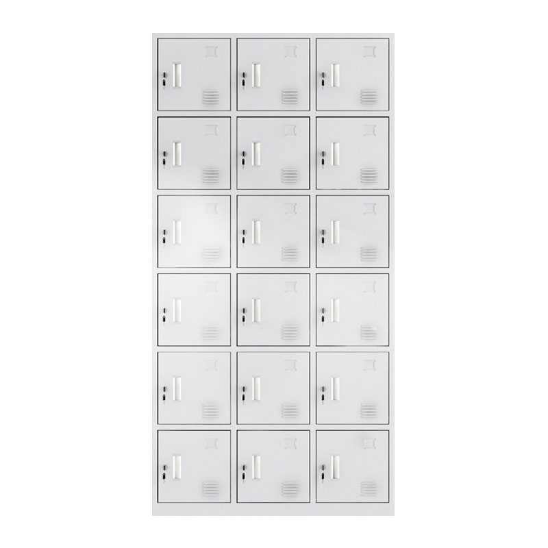 振奥 更衣柜铁皮柜宿舍存包柜浴室员工储物柜鞋柜碗柜 十八门更衣柜