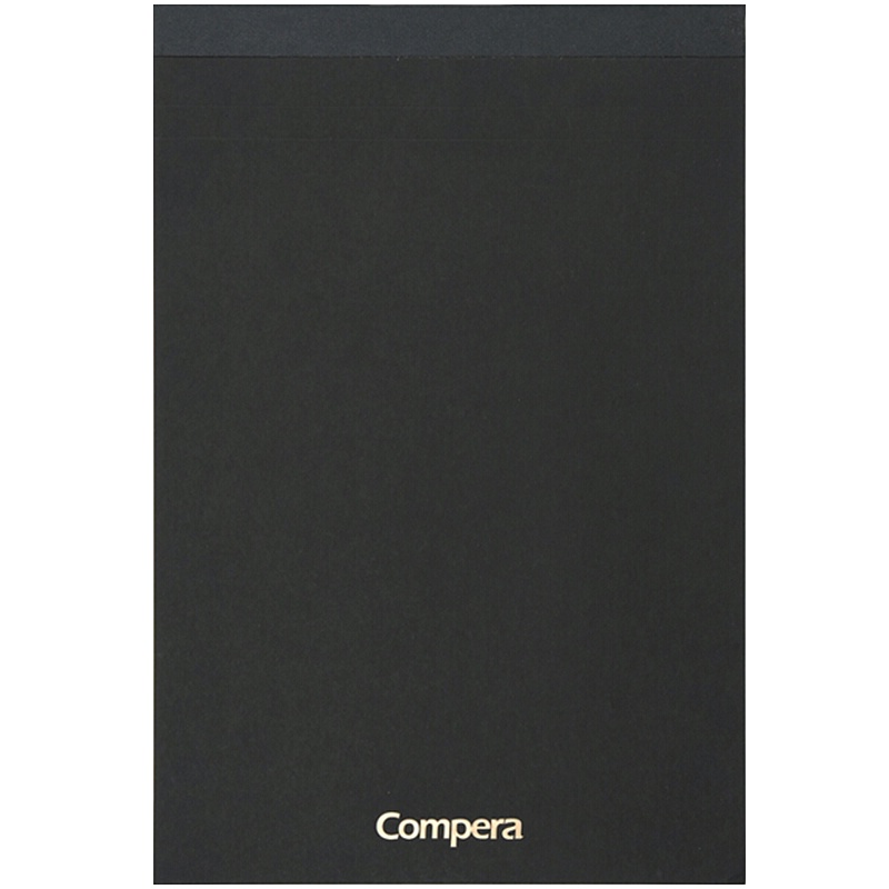 齐心 C8206 Compera 商务拍纸本笔记本记事本(方格)A5 80张 黑 5本装