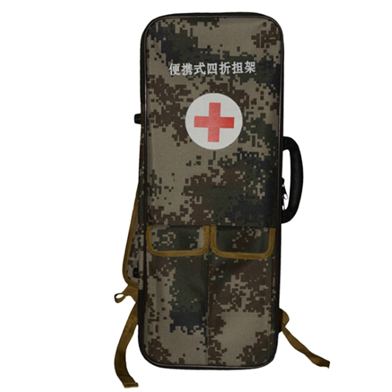 兵行者 BXZ-ZDDJ 四折担架带包救护担架铝合金担架便携式急救担架 迷彩折叠担架 数码迷彩