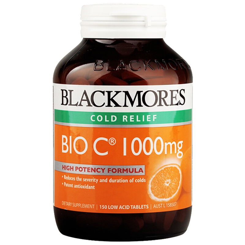 Blackmores澳佳宝 活性高浓度维生素C片150片/瓶装片剂 上班族女性淡化色斑美颜