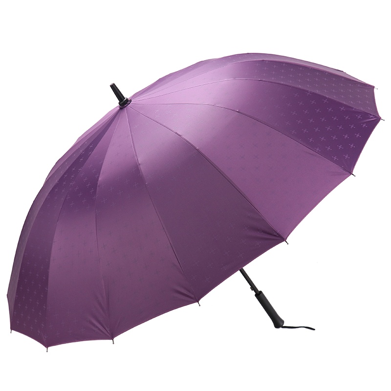 天堂伞 直杆伞自开长柄伞晴雨伞加大2-3人经典商务伞防紫外线太阳伞遮阳伞70cm*16骨 马赛克1#深紫色