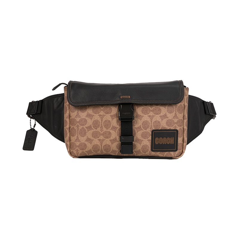 【2020春夏新款】COACH/蔻驰 男士专柜款PACER帆布/配皮腰包胸包斜挎包89065