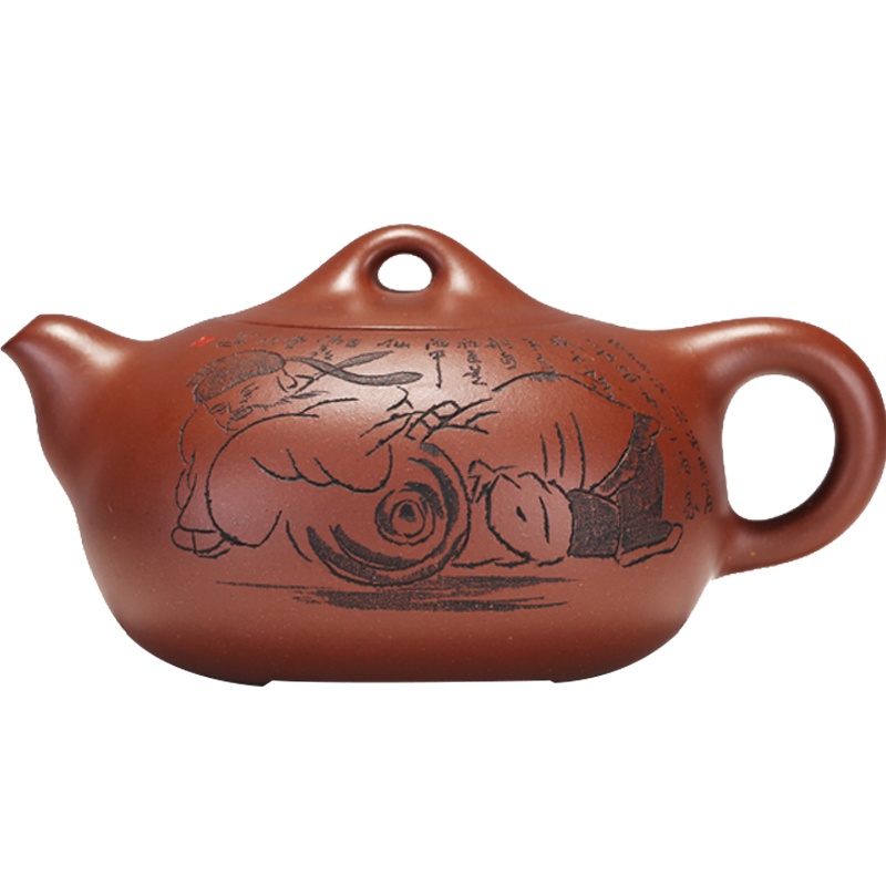 茶亦醉人 原矿底槽青大师孔祥生纯全手工宜兴紫砂茶具套装饱满精制 严丝合缝 出水如虹收藏送礼