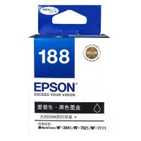 爱普生墨盒 T1881 黑色 (适用WF-3641/7111/7621/7218/7728机型)约1100页