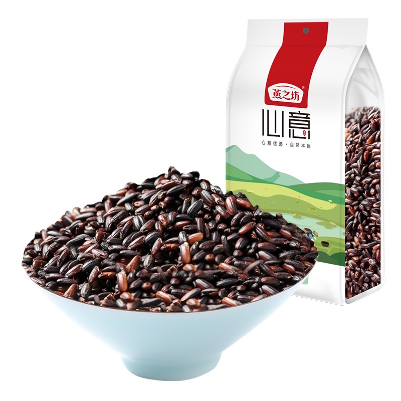 燕之坊心意血糯米1kg 紫糯米 杂粮粗粮红米