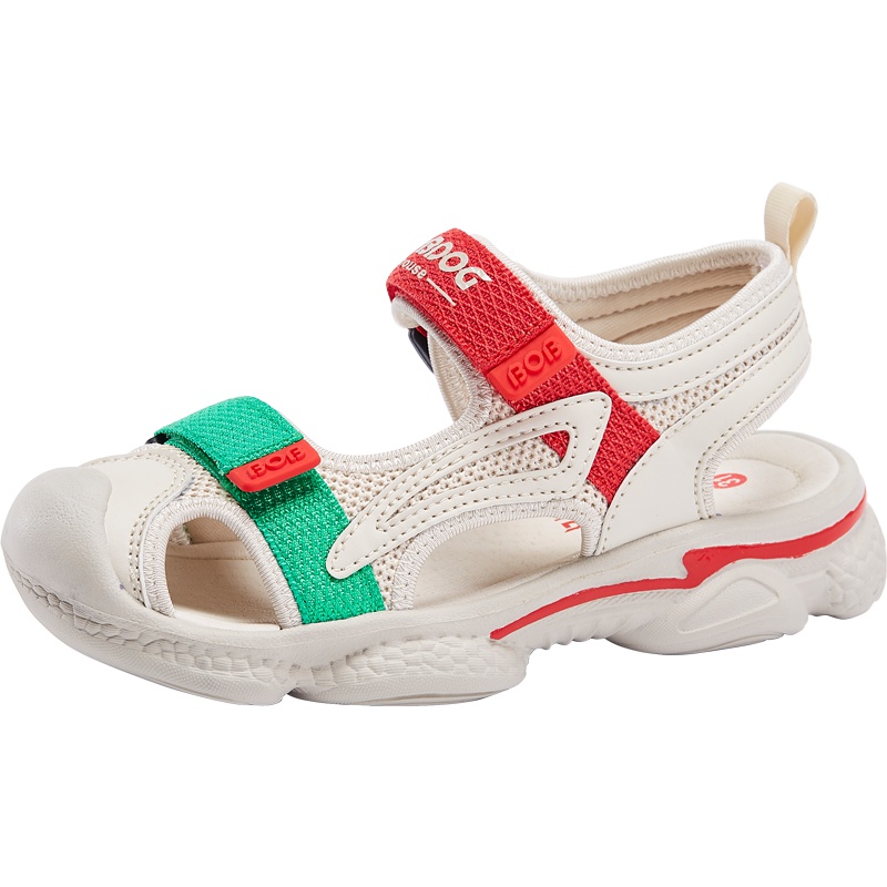 BOBDOG HOUSE巴布豆童鞋儿童凉鞋2019夏季男童软底女童鞋时尚沙滩鞋M9212