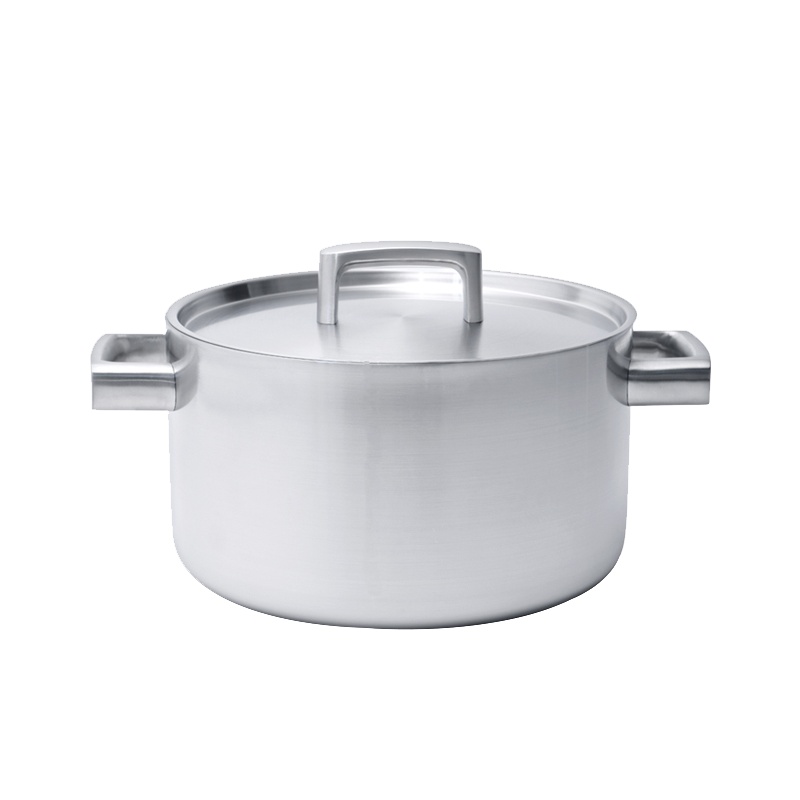 贝高福(Berghoff)锅具 RON系列 5L汤锅 五层复合钢 24cm (BH0102901)熬汤小火锅家用双耳煮锅