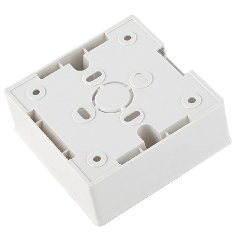 海斯迪克 gnjz-7012 加厚86型明装暗盒 PVC阻燃明盒 开关插座线槽接线盒(5个) PVC阻燃明盒