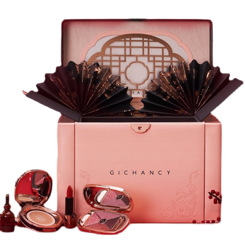 姬存希六周年臻容挚献月光宝盒彩妆套盒气垫眼影盘化妆刷礼盒