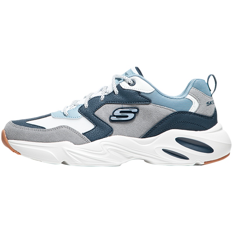 Skechers斯凯奇男鞋休闲鞋复古时尚熊猫鞋厚底运动鞋237236