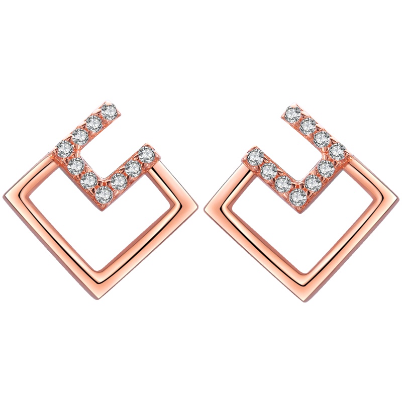 佰色传情BRIR纯银耳环通勤短款气质百搭耳钉简约女小巧