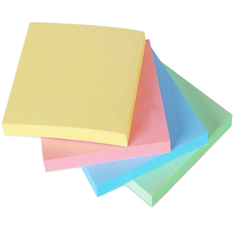 得力(deli)百事贴便利贴标签纸便签纸 7151(76*76mm)四色*100张