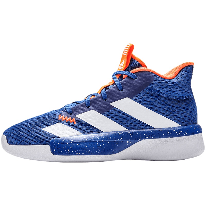 阿迪达斯童男鞋儿童鞋时尚拼接缓震运动休闲鞋EF0856