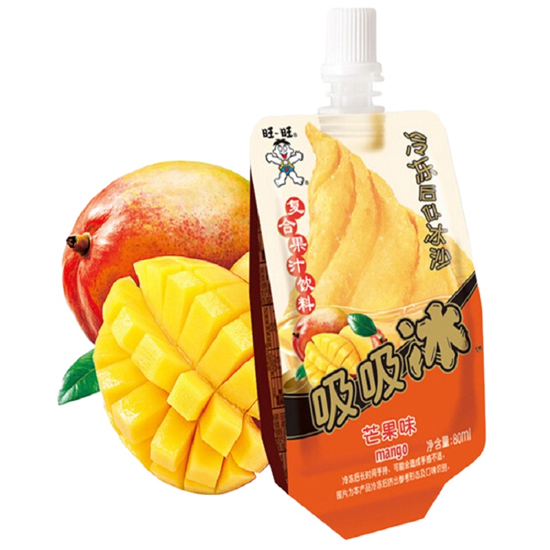 旺旺果汁吸吸冰综合包(芒果+苏打) 80g*4
