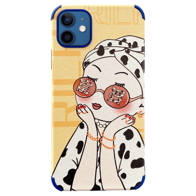 ASPOR苹果12系列创意蚕丝纹手机壳 iPhone12/mini/Pro/Promax防摔全包网红款可爱清新镜头软壳