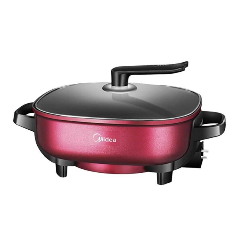 美的（Midea）多用途锅电火锅电煮锅6L大容量电热锅电炖电炒锅可煎烤 绛紫时尚配色MC-LHN30D