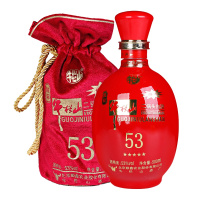 牛栏山 二锅头 国际牛栏山五星红瓷 清香型白酒 53度 500ml单瓶红瓷