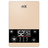 小艾XA-K12即热式电热水器 智能恒温速热式淋雨洗澡机 家用小型免除水电热水器过水热 7500瓦香槟金