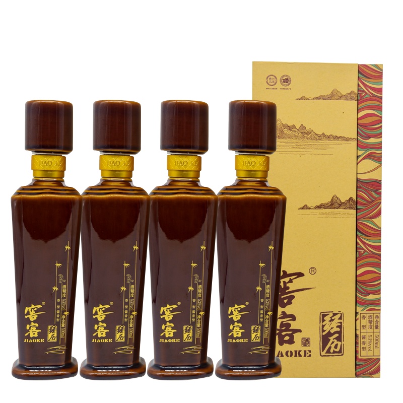 国台 窖客·经历53度500ml*4礼盒装贵州国台酒 酱香型白酒(送礼收藏)窖客·经历500ml*4瓶/箱