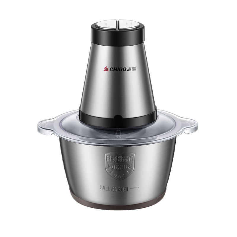 志高(CHIGO)绞肉机ZG-L805辅食料理食材搅碎机不锈钢双刀2L快慢两档快速碎肉机搅拌料理机绞肉机
