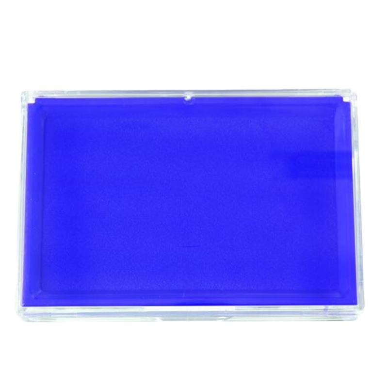 得力(deli) 快干印台 蓝色方形大号印台 9864