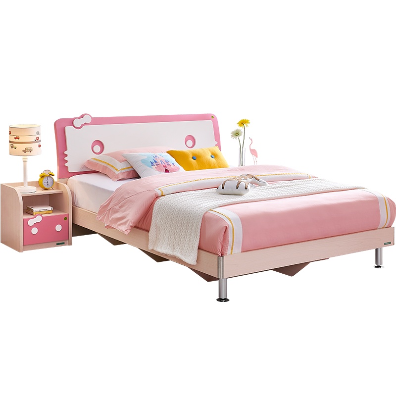 全友家居青少年床女孩卧室公主床1.2米1.5m板式床成套家具106208