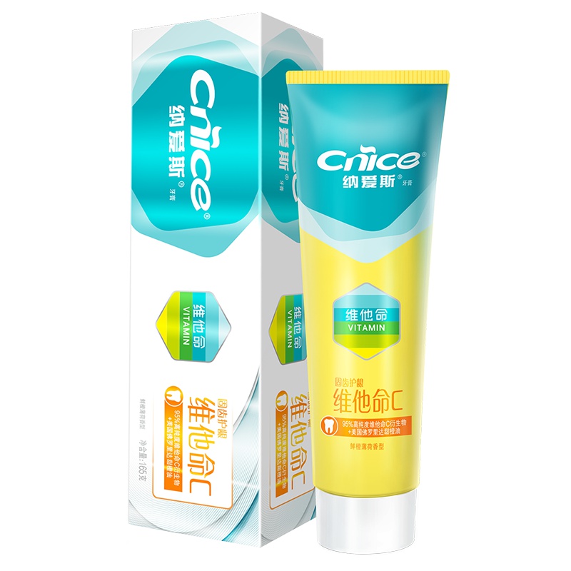 纳爱斯维他命C牙膏165g