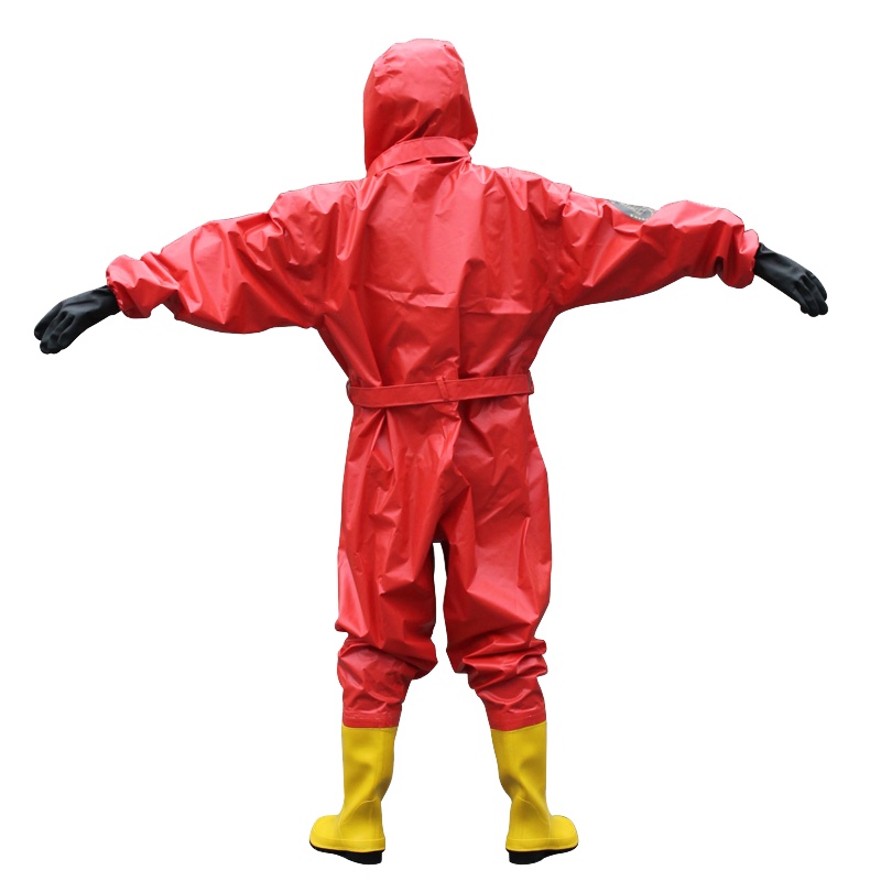 规格[轻型防化服]消防连体半封闭轻型防化服 耐酸碱二级 防液氨化学防化服
