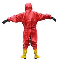 规格[轻型防化服]消防连体半封闭轻型防化服 耐酸碱二级 防液氨化学防化服