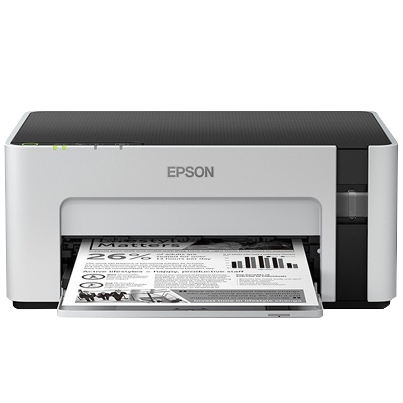 爱普生(EPSON)墨仓式 M1108 黑白打印机 家庭家用学生作业手机打印