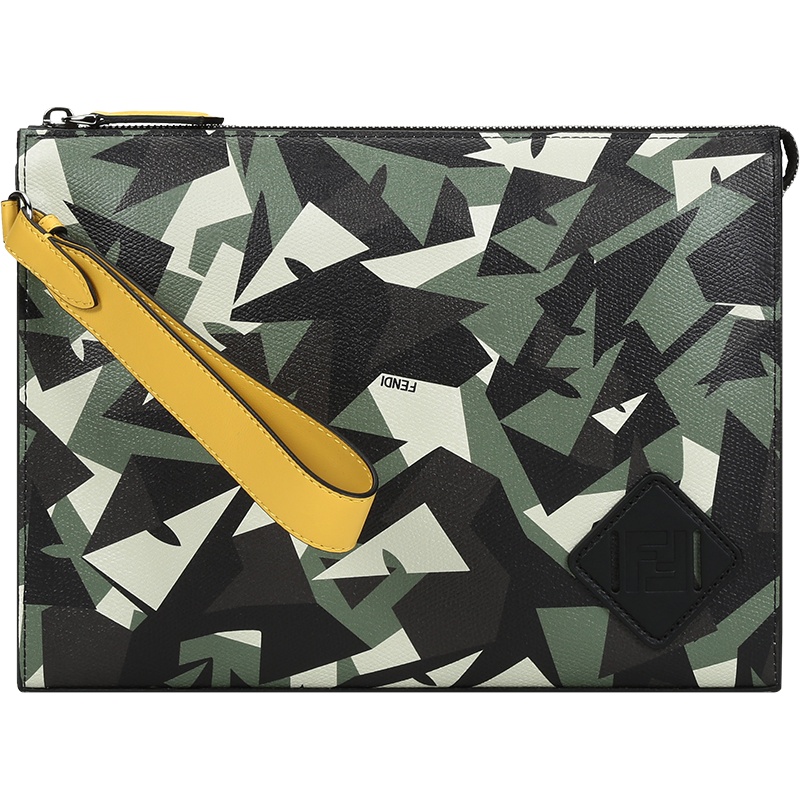 FENDI 20fw 男士 皮革手拿包钱包 7VA491 AD1P