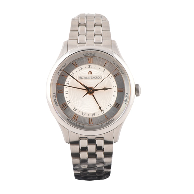 MAURICELACROIX艾美男士双历精钢自动机械表匠心10011596